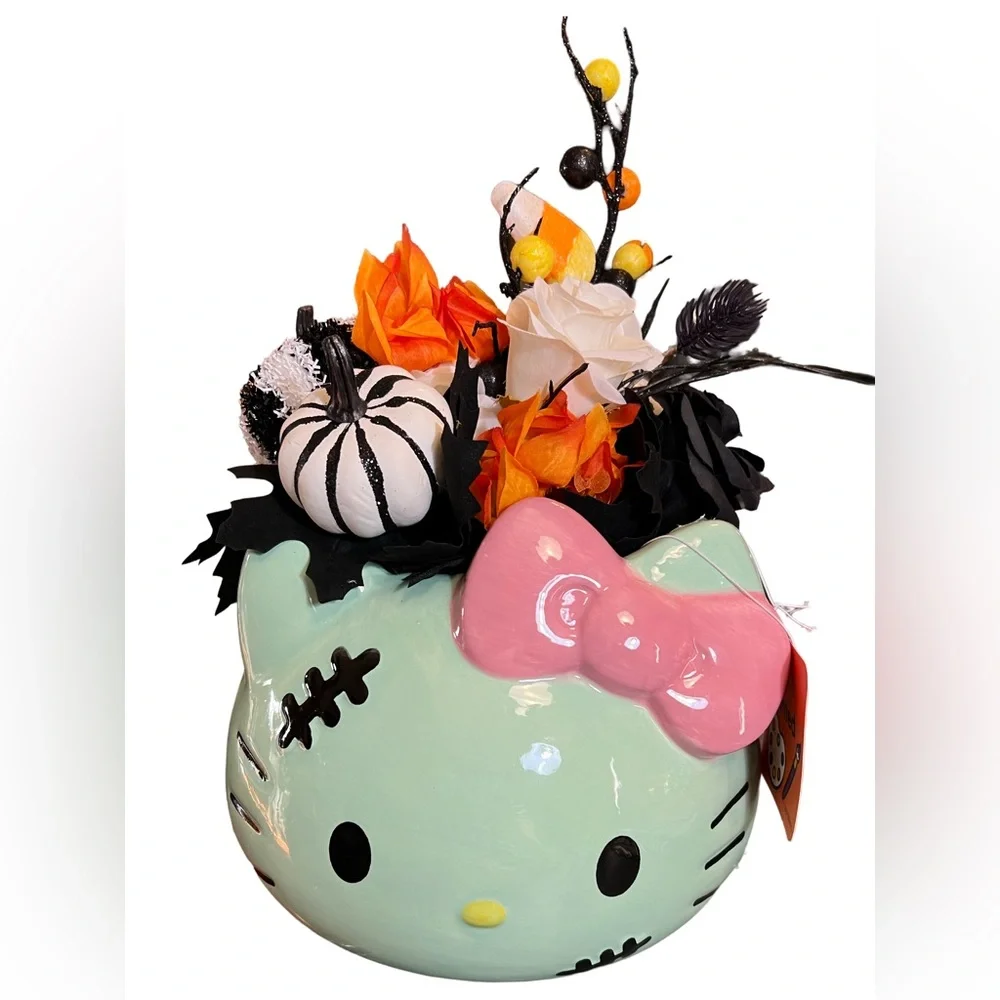 Hello Kitty Clearance Price is Firm! Halloween Spooky Silk Floral Planter - Picture 2 of 10